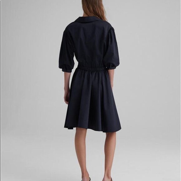 Club Monaco Black Shirt Dress COLLAR A LINE 6 - Picture 2 of 12